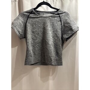 Victoria's Secret PINK Top‎ XL Active Seamless Short Sleeve Activewear Crop Top